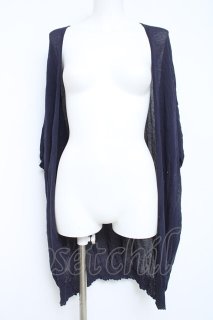 axes femme / ロングカーディガン 紺 Y-26-05-26-062-AX-TO-SZ-ZS