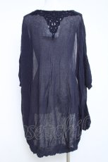 画像2: axes femme / ロングカーディガン  紺 Y-26-05-26-062-AX-TO-SZ-ZY (2)