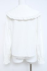 画像2: Ank Rouge / フロントフリルブラウス  シロ Y-26-05-26-063-CA-BL-SZ-ZY (2)