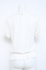 画像2: Secret Honey / ヨーク襟プチリボンカットソー 2 白 Y-26-05-26-065-CA-TO-SZ-ZY (2)
