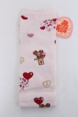 画像1: BABY,THE STARS SHINE BRIGHT / くみゃちゃんのSweet Baby Love Heart柄オーバーニーソックス  ピンク Y-26-05-26-008-BA-ZA-SZ-ZY (1)