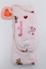 画像2: BABY,THE STARS SHINE BRIGHT / くみゃちゃんのSweet Baby Love Heart柄オーバーニーソックス  ピンク Y-26-05-26-008-BA-ZA-SZ-ZY (2)