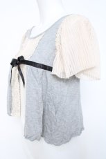 画像2: Emily Temple cute / レース切替ボレロ  グレー Y-26-05-26-075-ET-TO-SZ-ZY (2)