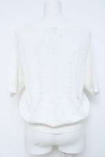 画像2: axes femme / 接触冷感透かし編みニットカーディガン F 白 Y-26-05-26-088-AX-TO-SZ-ZY (2)