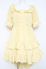 画像1: Dear My Love / 妖精フィッシュテールフリルワンピース  イエロー Y-26-05-26-101-LO-OP-SZ-ZY (1)