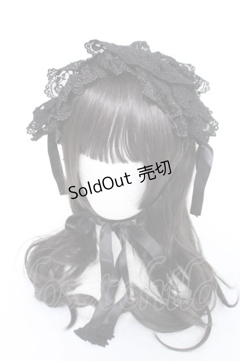 画像1: metamorphose / ゴージャスヘッドドレス  黒 Y-26-05-26-013-ME-AC-SZ-ZY (1)