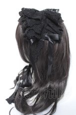 画像2: metamorphose / ゴージャスヘッドドレス  黒 Y-26-05-26-013-ME-AC-SZ-ZY (2)