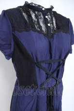 画像3: axes femme / フロントレースアップワンピース  紺 Y-26-05-26-112-AX-OP-SZ-ZY (3)