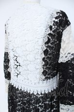 画像3: axes femme NOSTALGIE / 配色使い総レースガウン F 黒 Y-26-05-26-113-AX-TO-SZ-ZY (3)
