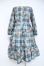 画像3: Emily Temple cute / Teddy Bear Tartanワンピース  ミント Y-26-05-26-114-ET-OP-AS-ZY (3)