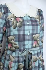 画像4: Emily Temple cute / Teddy Bear Tartanワンピース  ミント Y-26-05-26-114-ET-OP-AS-ZY (4)