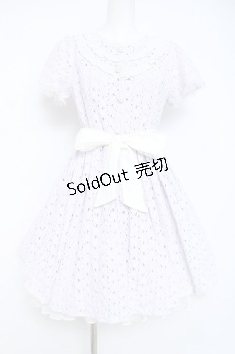 画像1: mille fille closet by LODISPOTTO / Princess creamy lace onepiece M ラベンダー Y-26-05-26-118-LO-OP-SZ-ZY (1)