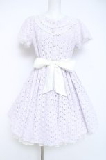 画像1: mille fille closet by LODISPOTTO / Princess creamy lace onepiece M ラベンダー Y-26-05-26-118-LO-OP-SZ-ZY (1)