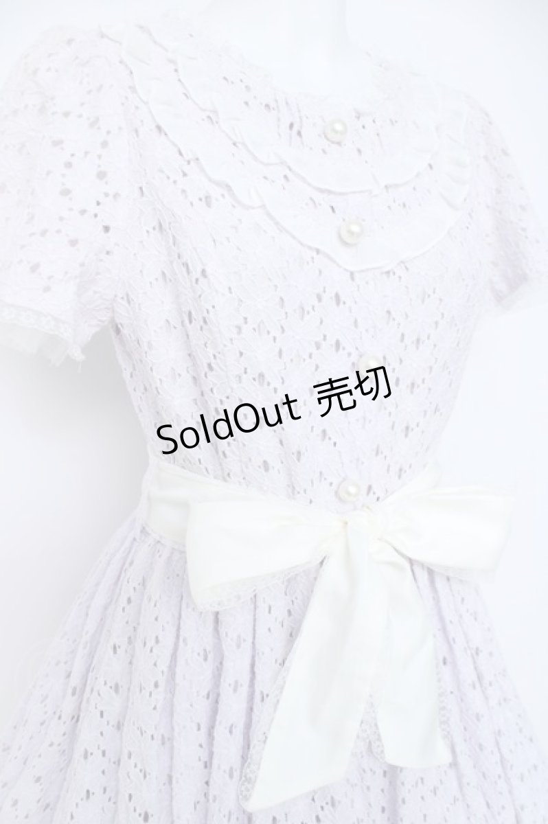 画像4: mille fille closet by LODISPOTTO / Princess creamy lace onepiece M ラベンダー Y-26-05-26-118-LO-OP-SZ-ZY (4)