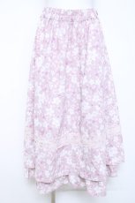画像1: axes femme / サクラ柄フレアスカート F ピンク Y-26-05-26-128-AX-SK-SZ-ZY (1)
