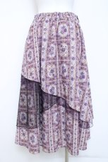画像2: axes femme / ローズ・ステンドグラススカート F パープル Y-26-05-26-129-AX-SK-SZ-ZY (2)