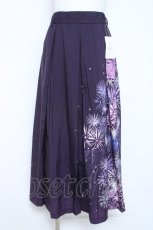 画像1: axes femme / 花火柄タックスカート F パープル Y-26-05-26-131-AX-SK-SZ-ZY (1)
