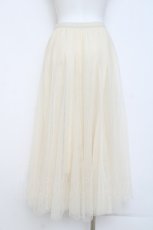 画像2: axes femme / ロングチュールスカート M 生成り Y-26-05-26-134-AX-SK-SZ-ZY (2)