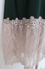 画像3: axes femme / 裾レースティアードスカート M グリーン Y-26-05-26-135-AX-SK-SZ-ZY (3)