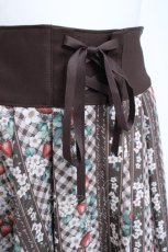 画像3: axes femme / ストロベリーチェック柄スカート F 茶 Y-26-05-26-136-AX-SK-SZ-ZY (3)