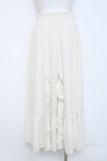 画像2: axes femme / シフォン×ラッフルフリルスカート F 生成り Y-26-05-26-138-AX-SK-SZ-ZY (2)