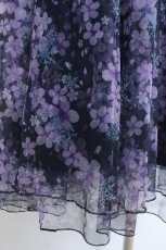 画像3: axes femme / 雪桜柄スカート F 紺 Y-26-05-26-142-AX-SK-SZ-ZY (3)