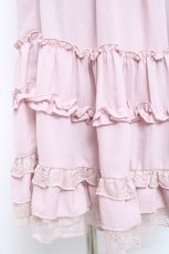 画像4: axes femme / フリル×レーススカウチョ M ピンク Y-26-05-26-149-AX-PA-SZ-ZY (4)