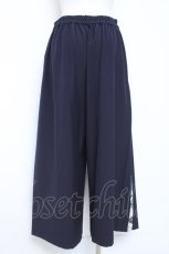 画像2: axes femme / スカーフ切替ワイドパンツ M 紺 Y-26-05-26-150-AX-PA-SZ-ZY (2)