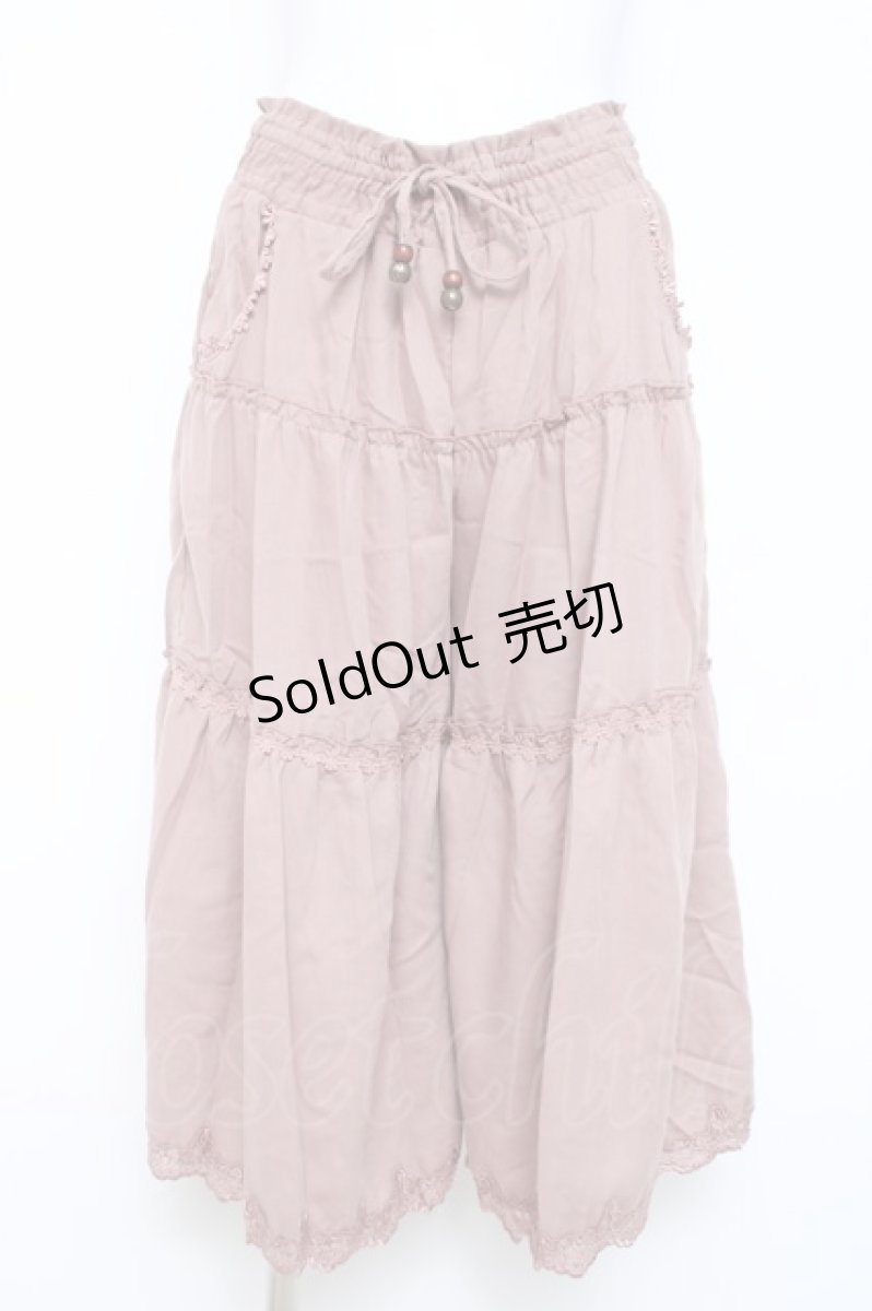 画像1: axes femme / ティアードガチョウパンツ  ピンク Y-26-05-26-155-AX-PA-SZ-ZY (1)