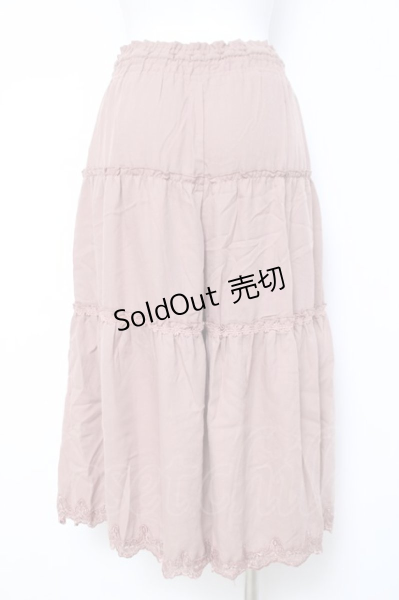 画像2: axes femme / ティアードガチョウパンツ  ピンク Y-26-05-26-155-AX-PA-SZ-ZY (2)