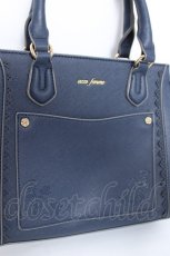 画像3: axes femme / コバ配色デザインバッグ  紺 Y-26-05-26-018-AX-BG-SZ-ZY (3)