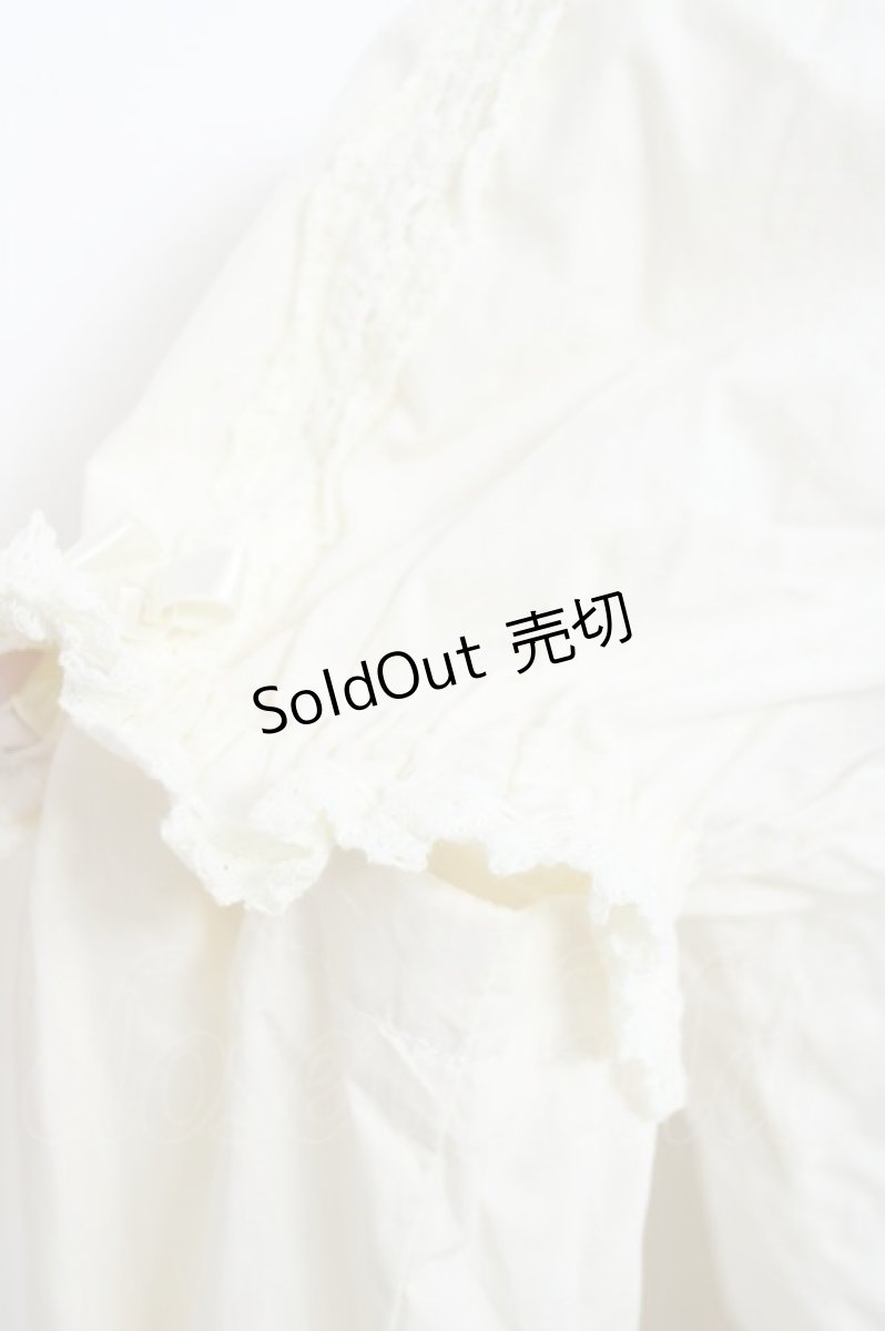 画像5: BABY,THE STARS SHINE BRIGHT / Snow White レースアップ立ち衿ブラウス  生成り Y-26-05-26-021-BA-BL-SZ-ZY (5)