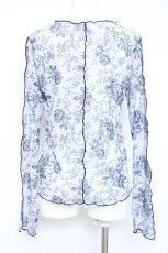 画像2: axes femme / フラワー柄シアートップス F 黒 Y-26-05-26-027-AX-TO-SZ-ZY (2)