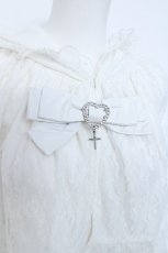 画像3: Ank Rouge / フード付きレースケープ M ホワイト Y-26-05-28-039-CA-TO-SZ-ZY (3)