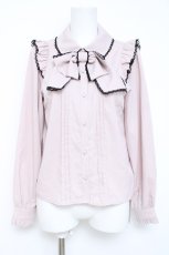 画像1: Honey Cinnamon / ビックリボンブラウス F ピンク Y-26-05-28-006-LO-BL-SZ-ZY (1)