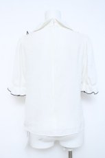 画像2: Ank Rouge / ハートバックルブラウス M シロ Y-26-05-28-009-CA-BL-SZ-ZY (2)