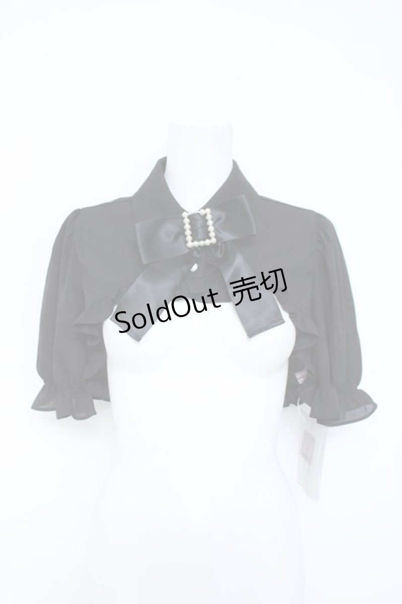 画像1: Ank Rouge / バックルリボンショートブラウス M 黒 Y-26-05-28-015-CA-BL-SZ-ZY (1)