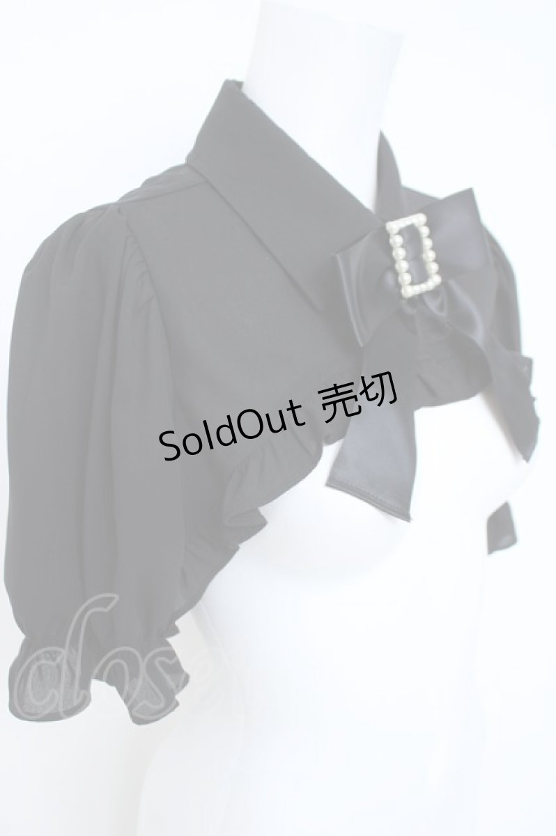 画像2: Ank Rouge / バックルリボンショートブラウス M 黒 Y-26-05-28-015-CA-BL-SZ-ZY (2)