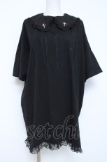 画像1: Ank Rouge / ロゴ刺しゅうBIGTE M 黒 Y-26-05-28-028-CA-TS-SZ-ZY (1)