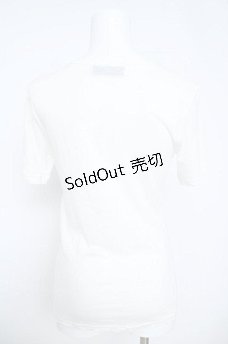 画像2: BPN FOR MEN / 蜘蛛の巣プリント半袖Tシャツ M 白 Y-26-05-31-020-GO-TO-SZ-ZY (2)