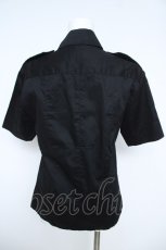 画像2: BPN FOR MEN / 2連ベルト半袖シャツ M 黒 Y-26-05-31-035-GO-BL-SZ-ZY (2)