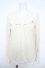 画像1: axes femme / フロントデザインカットソー  生成り Y-26-06-01-048-AX-TO-SZ-ZY (1)