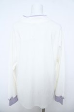 画像2: axes femme / チャイナボタンリブトップス  白 Y-26-06-01-051-AX-TO-SZ-ZY (2)