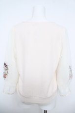 画像2: axes femme / コスモス刺繍ボリューム袖プルオーバー  生成り Y-26-06-01-052-AX-TO-SZ-ZY (2)