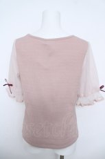 画像2: an another angelus / ブーケ刺繍プルブラウス  ピンク Y-26-06-01-055-CA-BL-SZ-ZY (2)