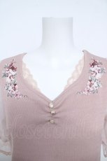 画像3: an another angelus / ブーケ刺繍プルブラウス  ピンク Y-26-06-01-055-CA-BL-SZ-ZY (3)