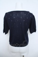 画像2: axes femme / リボンデザインボレロ  紺 Y-26-06-01-063-AX-TO-SZ-ZY (2)