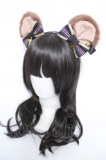 画像1: Angelic Pretty / Dream Bearカチューシャ  黒 Y-26-06-01-009-AP-AC-SZ-ZY (1)
