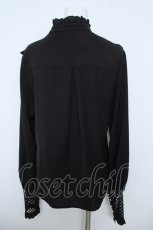 画像2: PUNK RAVE / メッシュ切り替えブラウス M-L 黒 Y-26-06-01-081-PU-BL-SZ-ZY (2)