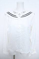 画像1: Amilige / セーラーブラウス  白 Y-26-06-01-085-PU-BL-SZ-ZY (1)